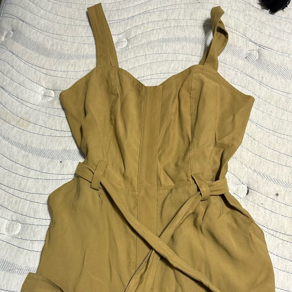 Nine West Mustard yellow romper/jumpsuit size medium. Only worn once!